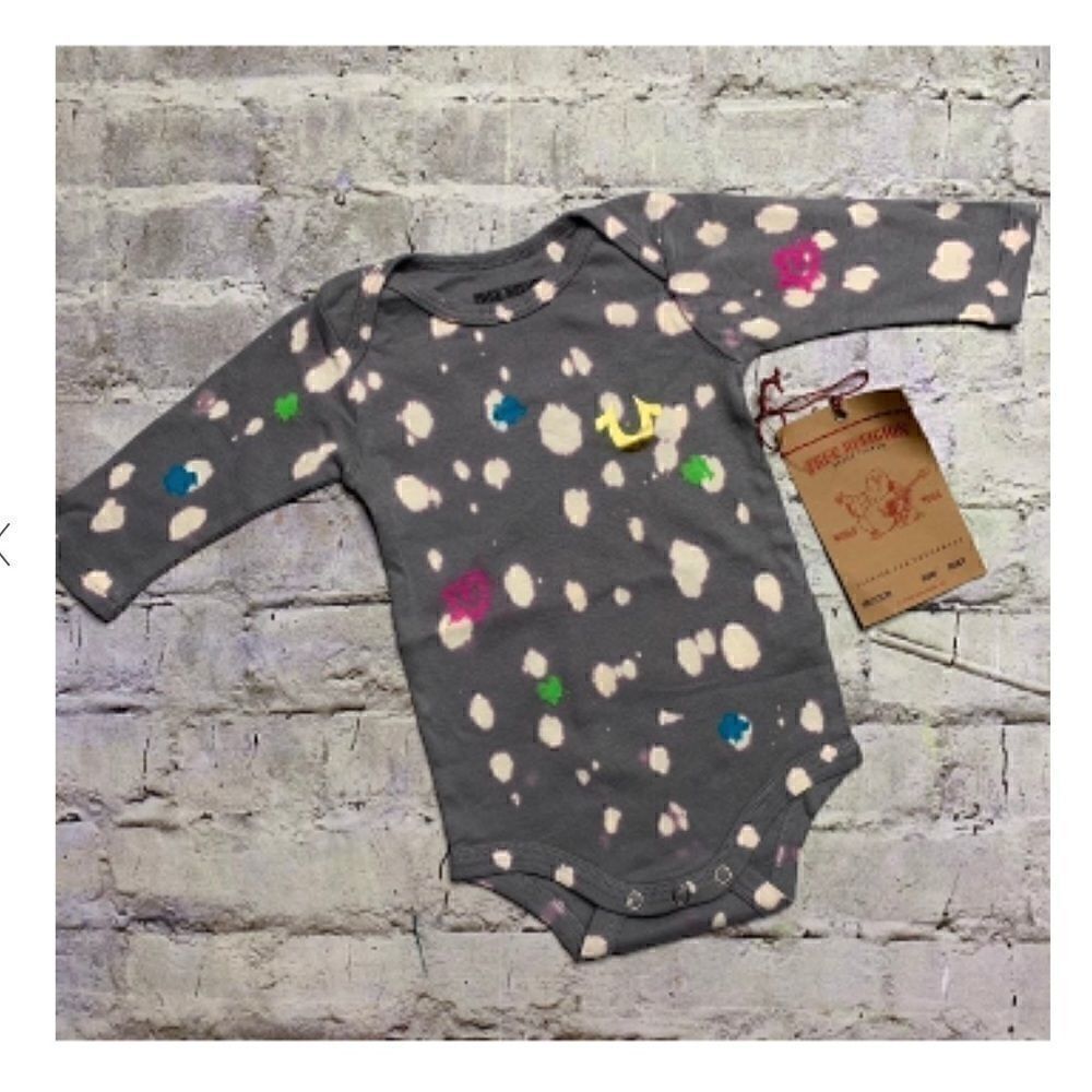 True Religion Paint Splatter Onesie